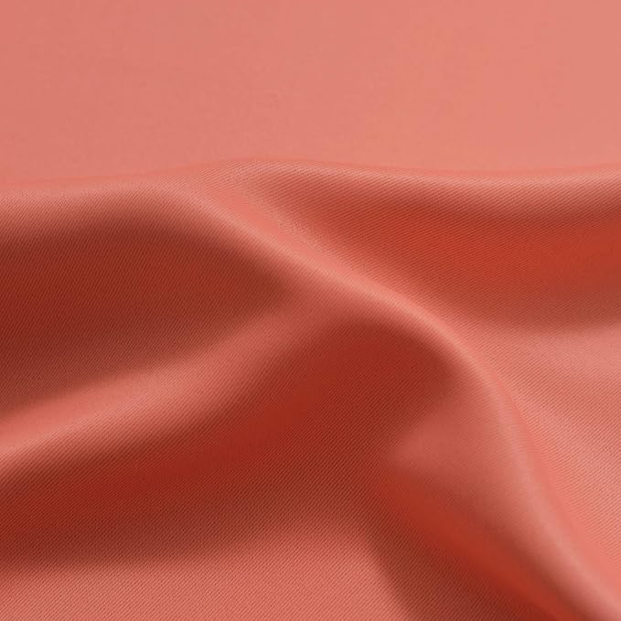 Yakamok Ombre Curtains Coral and Greyish White - Image 8