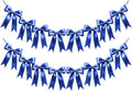 2 Strings of 16PCS Navy Blue Bow Garlands Banner Decoration, Pre-Strung Satin by Unknown