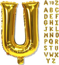 Large Custom Balloon Letters U, 40 Inch Helium Alphabet Word Balloons Decor by Lingqiang
