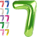 Light Green Number 7 Balloon 40 inch, Birthday Party Balloons Decorations | by Upgesy