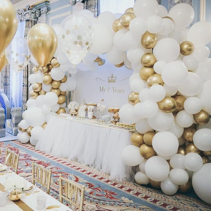 135pcs White Balloons Different Sizes 18" 12" 10" 5" White Balloon Garland Arch - Image 5