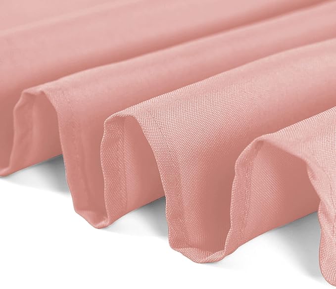 Rectangle Tablecloth 60x102 inch Washable Polyester Fabric Table Cloth for Wedding Party Dining Banquet Decoration（60x102, Dusty Pink）