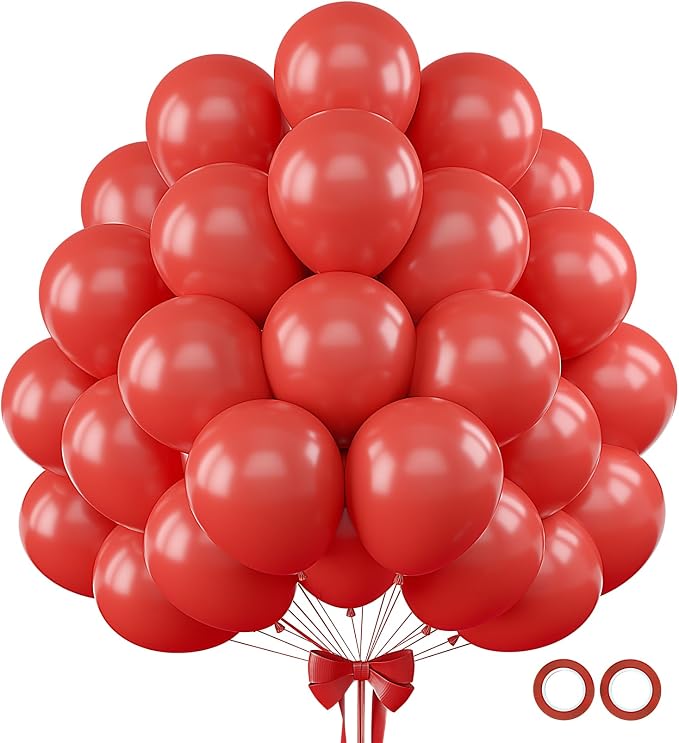 110pcs Red Balloons 12 Inch Latex Balloon by BAIBAOXIANG