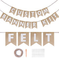 Custom Banner Kit, 28 Burlap Banner by DoveeDosa