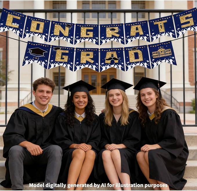 Congrats Grad Banners, Congratulations Grad Banner, Graduation Decorations - Image 6