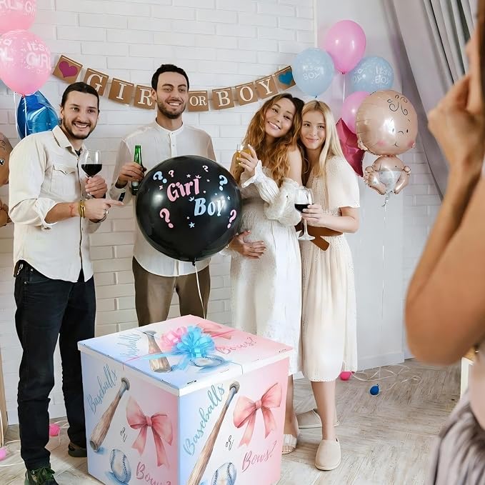 AmazingSpark 28in Giant Gender Reveal Gift Box - Image 4