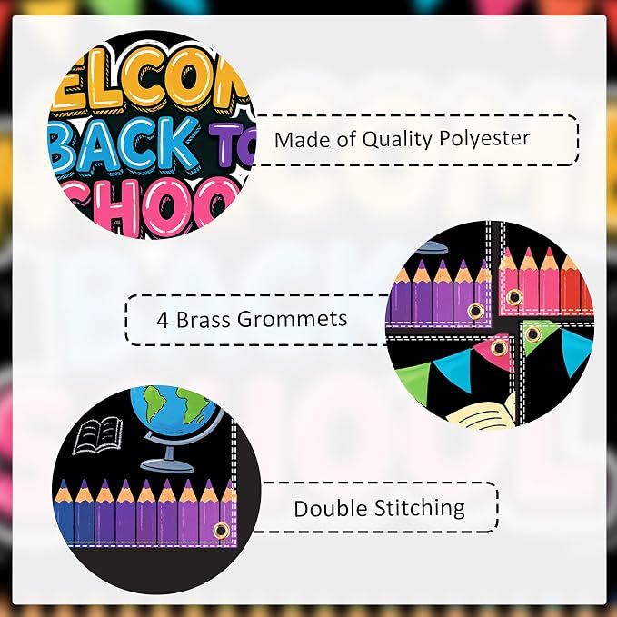 Welcome Back to School Banner 71 x 43 in - Image 3