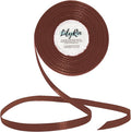 Friar Brown Ribbon 1/4 Inches 36 Yards Satin Roll Perfect by LilyRin