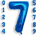 AULE 40 Inch 7 Blue Balloon Number Foil 0-9 Birthday Big Numbers | Birthday by AULE