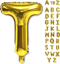 Custom Letters Balloon Gold, Large Helium Alphabet Name Balloon T Decor by Lingqiang