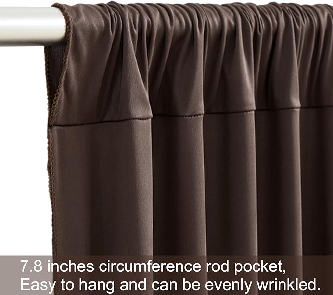 6 Panels Brown Backdrop Curtains - Image 7