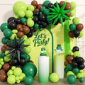 164Pcs Green and Brown Balloon Garland Arch Kit by Unknown