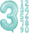 Macaron Blue Number 3 Balloon 40in Large Helium Foil Polyester Film Balloon | by Exquisitehighqualitypartydecorationstomeetyoureveryneed%EF%BC%81