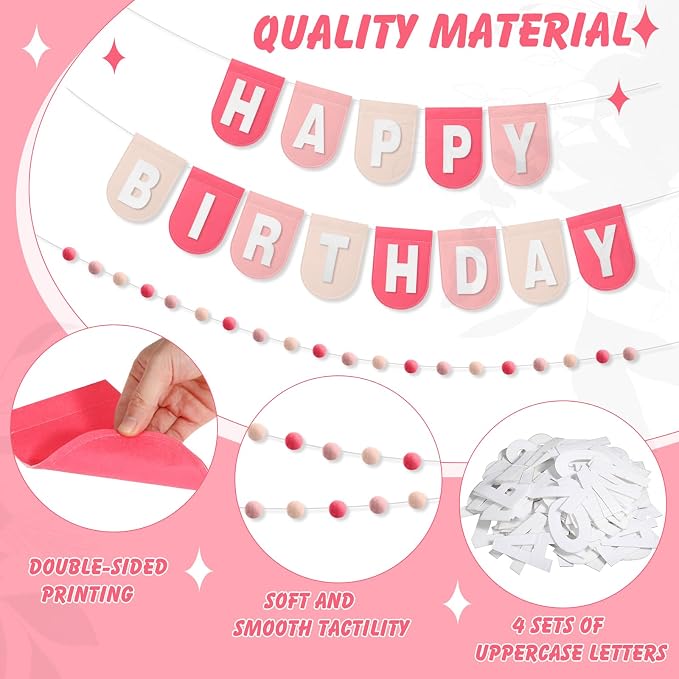Hahafelt 125 Pcs Make Your Own Banner Kit Personalized Handmade Name Scallop - Image 3