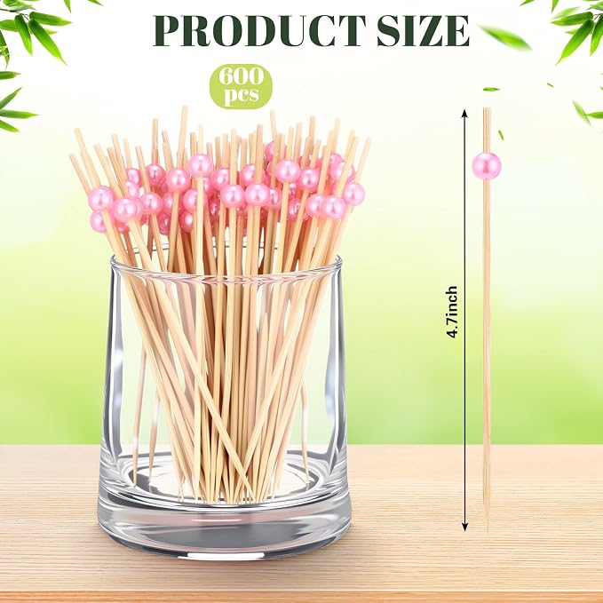 Reallnaive Cocktail Pick Pearl Fancy Toothpick - Image 2