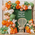 Little Cutie Baby Shower Decorations 137pcs Orange Little Cutie Balloon Arch by GIHOO