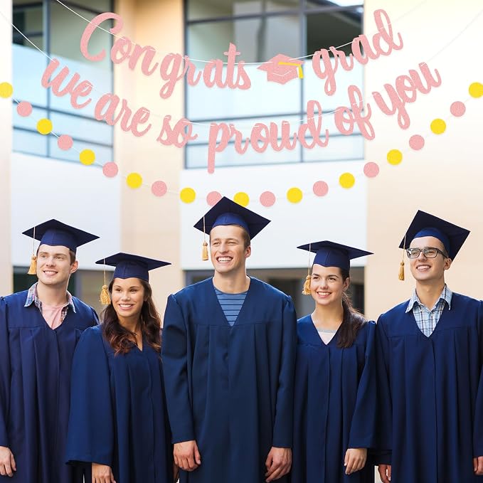 Congrats Grad Banner Decorations – Graduation Party Banner Set - Image 4