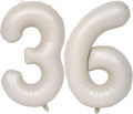 40 In Cream white Number Balloons Helium Foil Mylar Balloon Digital 36 | by Exquisitehighqualitypartydecorationstomeetyoureveryneed%EF%BC%81