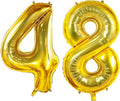 Number 48 Balloons for 48th Birthday Party Decorations, 0-100 Large No.48 by Joycard