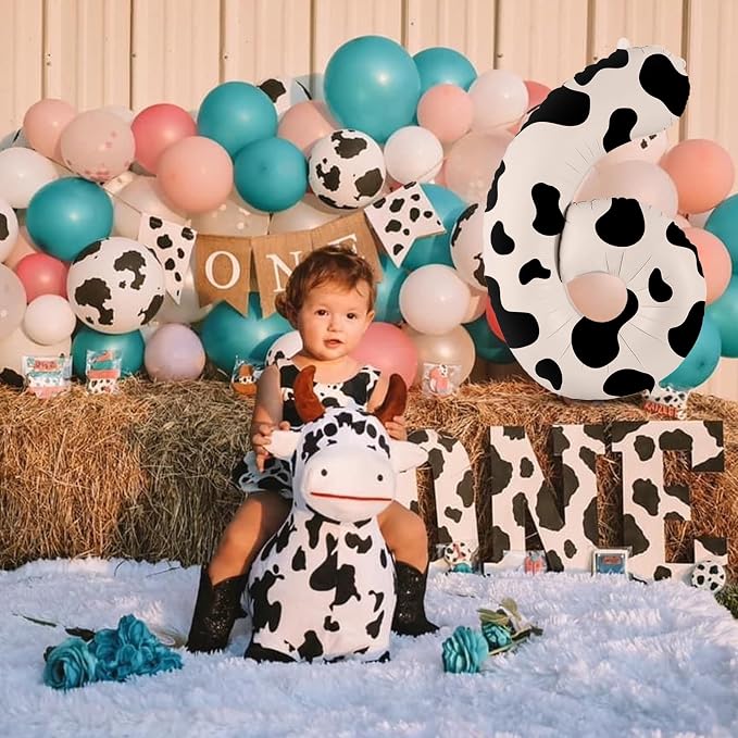 SINBEE Cow Print 40 inch Balloon, Number 6, - Image 6