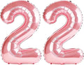 40 Inch Number 22 Balloons for 22nd Birthday Party Decorations, 0-100 Jewelry by FOBELEC