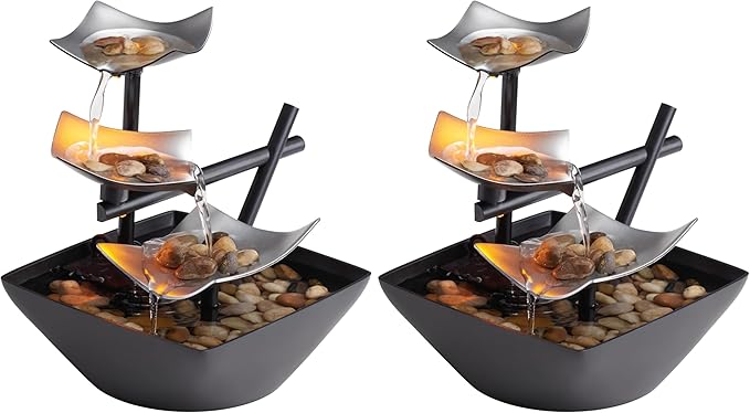 Homedics Tabletop Water Fountain, Home Décor Soothing Sound Machine by Homedics