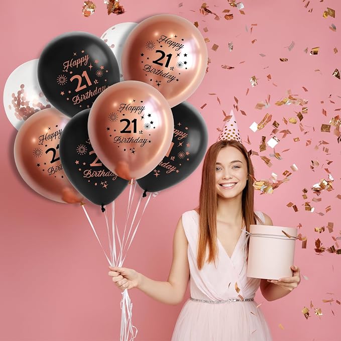 Rose Gold 18th Birthday Balloons - Image 4