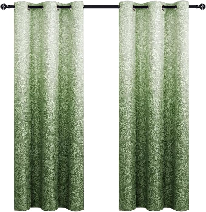 DWCN Ombre Room Darkening Blackout Curtains - Image 8