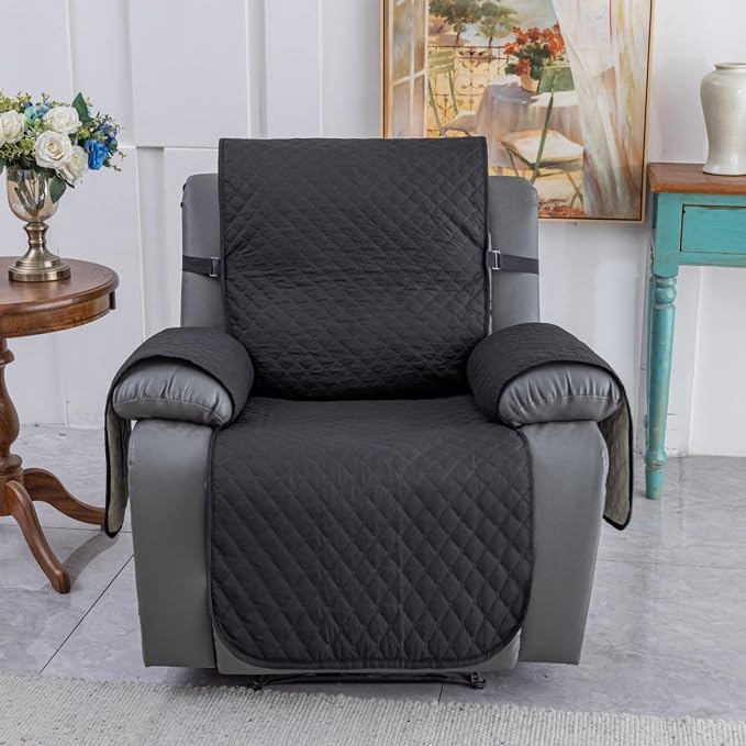 XINEAGE Water Resistant Recliner Cover, Nonslip Recliner Chair Covers - Image 2