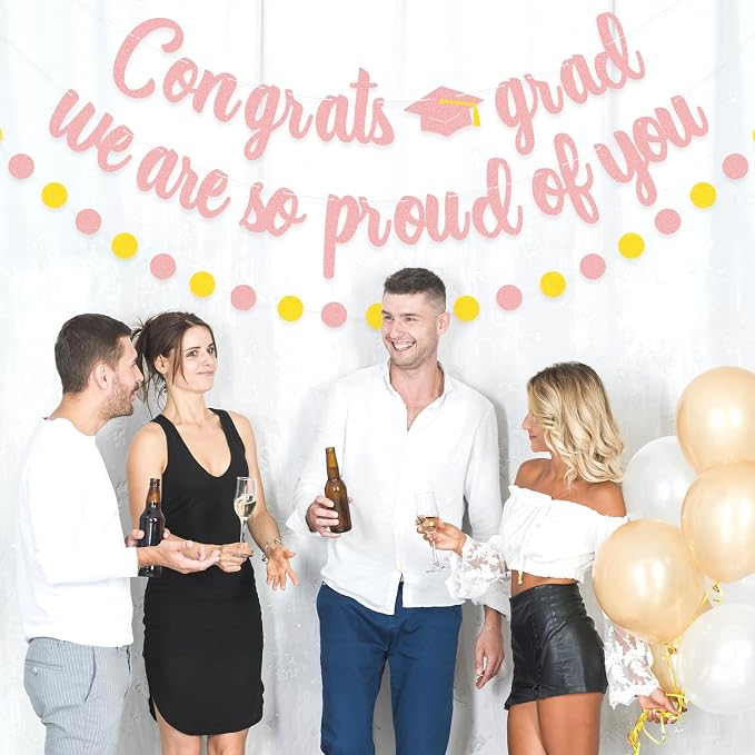 Congrats Grad Banner Decorations – Graduation Party Banner Set - Image 6