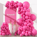 Amandir 153pcs Hot Pink Balloons Arch Garland Kit Different Sizes | 18 12 10 5 by Amandir