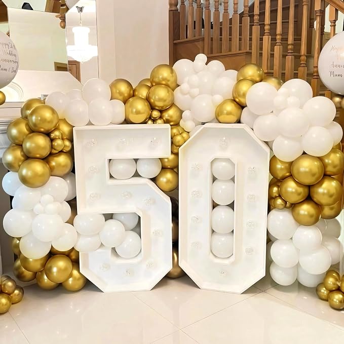 110pcs White Balloons 12 Inch White Latex Balloon Garland Arch Kit - Image 5
