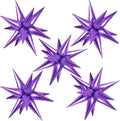60 Pcs Star Balloons Explosion 12 Point Foil Cone Balloons Magic Balloon Large by TOTAFAM