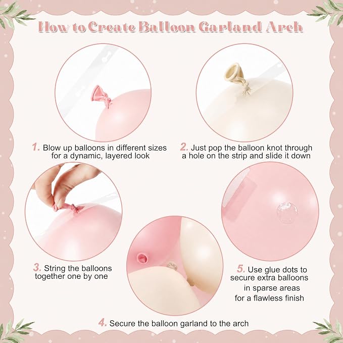 Pink Balloon Arch Kit for Baby Shower Wedding Bridal Shower Decorations | - Image 6