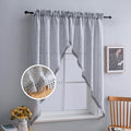 Beda Home Tassel Linen Textured Swag Curtain Valance by BedaHomeBedaLife