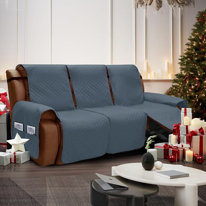 XINEAGE Water Resistant Recliner Cover, 3 seat Recliner Sofa Covers - Image 2