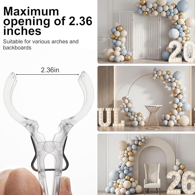 40 Pack Large Balloon Arch Clips - Image 5