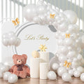 Pearl White Balloons Different Sizes 135Pcs 18 12 10 5 Inch White Latex Balloon by YISHEBAPA