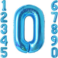 Light Blue Number 0 Balloon 40 Inch, Foil Numeral by Unknown