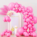 Voircoloria 130pcs Pink Balloons Garland Arch Kit, 18 12 10 5 Inch | by Voircoloria