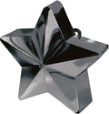 Black Star Electroplated Balloon Weight, Party Decor by AmscanPartySupplies