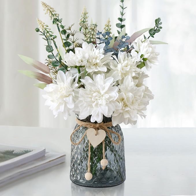 Leftover Fake Flowers in Vase, Fake Plant and Faux Flowers by LEFTOVER