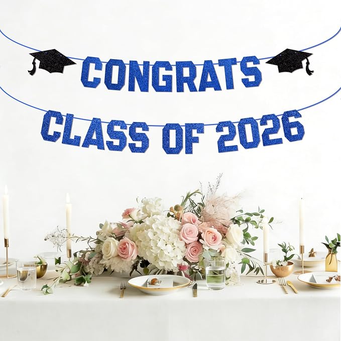 Pre-Strung Congrats Banner for Graduation - Image 3