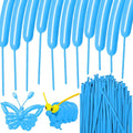 100Pcs Light Blue 260 Balloons, Long Balloon by HYKJNBW