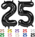 25 Balloon Numbers 40Inch for 25th Men Women Birthday Decorations, Inflation by Mluchee