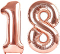 Number Balloon Rose Gold Number 18 by Mluchee