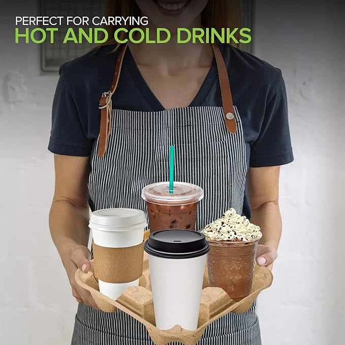 4 Cup Disposable Coffee Tray - Image 6