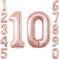 Rose Gold Number 10 Balloon 40 Inch, Luxurious Foil Pair by Unknown