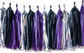 Black, Paper Tassel Banner, Table Decor, DIY Kits - by CC+wonderland+zone