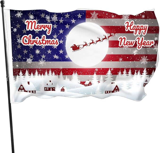 Custom Christmas Flag 3x5 Ft Outdoor, Personalize Print Your Own Text/Photo/Logo - Image 7